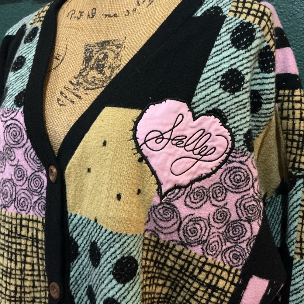 Torrid Multicolor Patchwork Cardigan - image 2